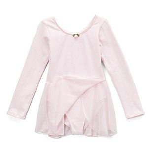 Capezio Girls Pink Rosette Leotard with Skirt